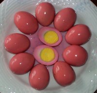 Hot Pickled eggs